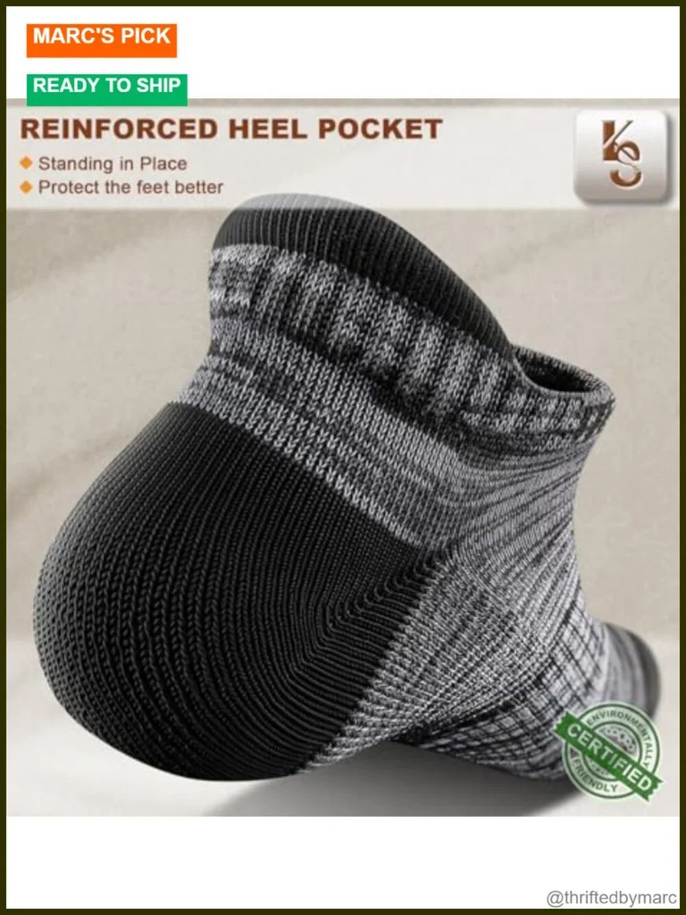 6 Pairs Mens Running Athletic Compression Ankle Socks Cushioned Arch Support